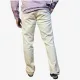Men's Cream Cotton Casual Pants | Regular Fit Everyday Pants